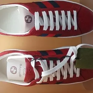 Gucci | Shoes | Gucci Signature Calf Sneakers Red | Poshmark display picture 1